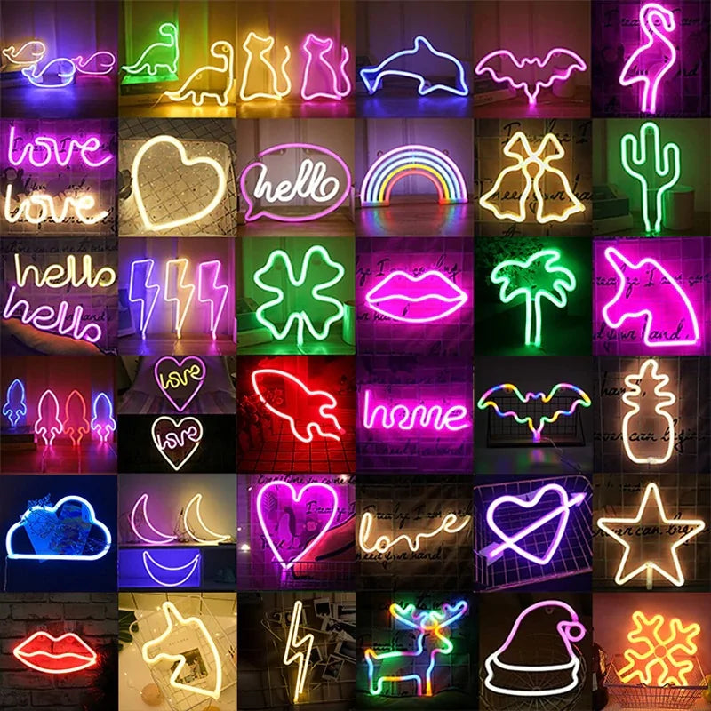 LED Neon Night Light Decor